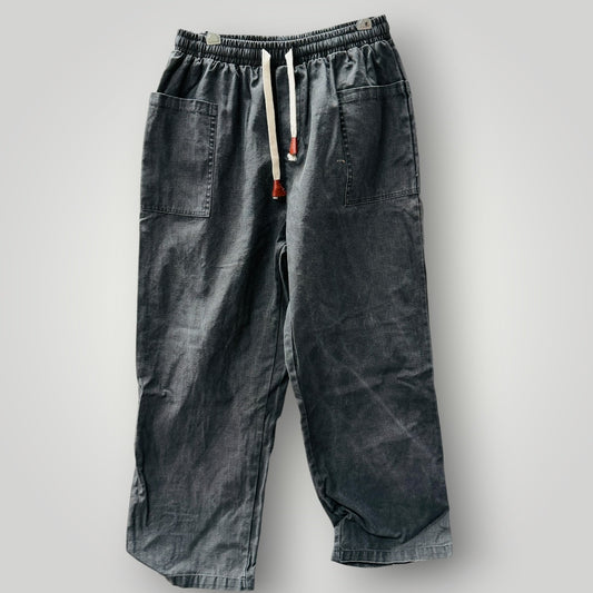 KIDORIMAN / grey drawstring pants / XXL (3925207119807490701)