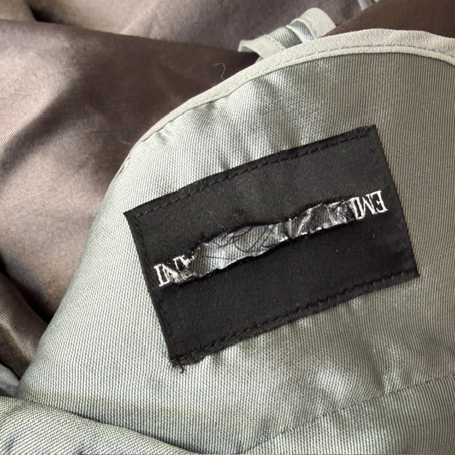 EMPORIO ARMANI / silk trench coat / s (3925551388102388615)