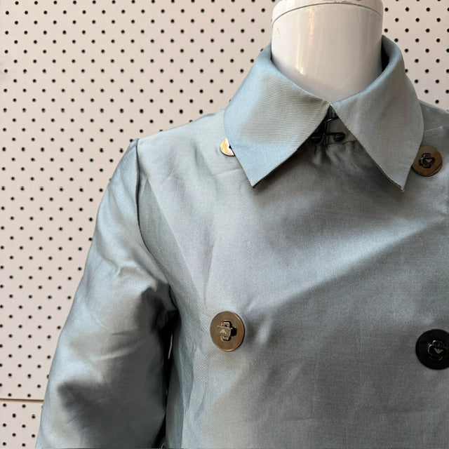 EMPORIO ARMANI / silk trench coat / s (3925551393723933085)