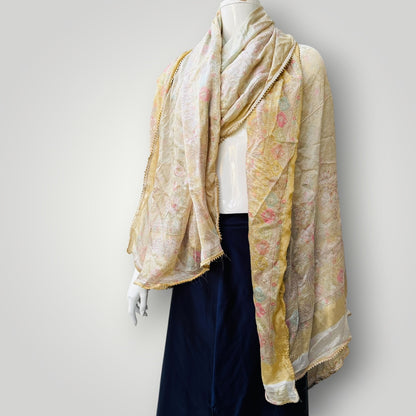 SILK / extra large scarf or wrap (3925551670906870909)