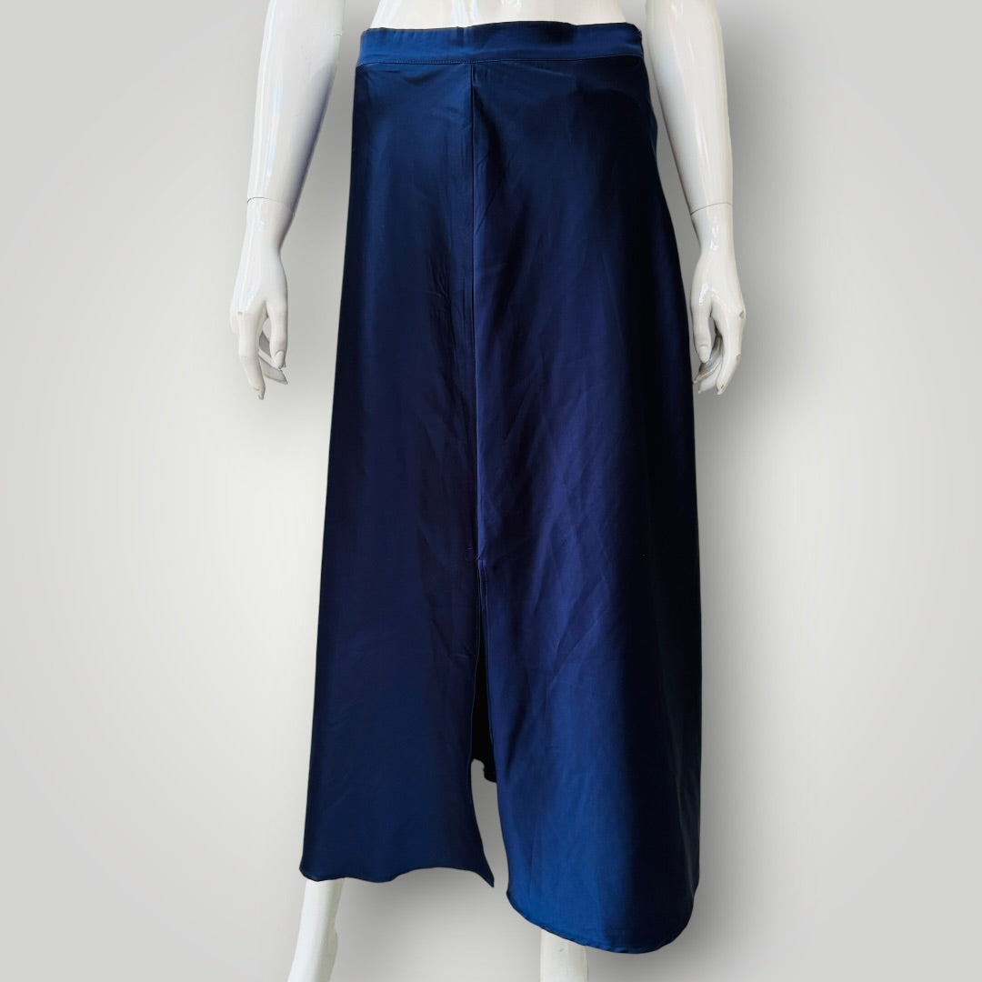 DISSH / satin slip skirt with front split / 12 (3925551693000286948)
