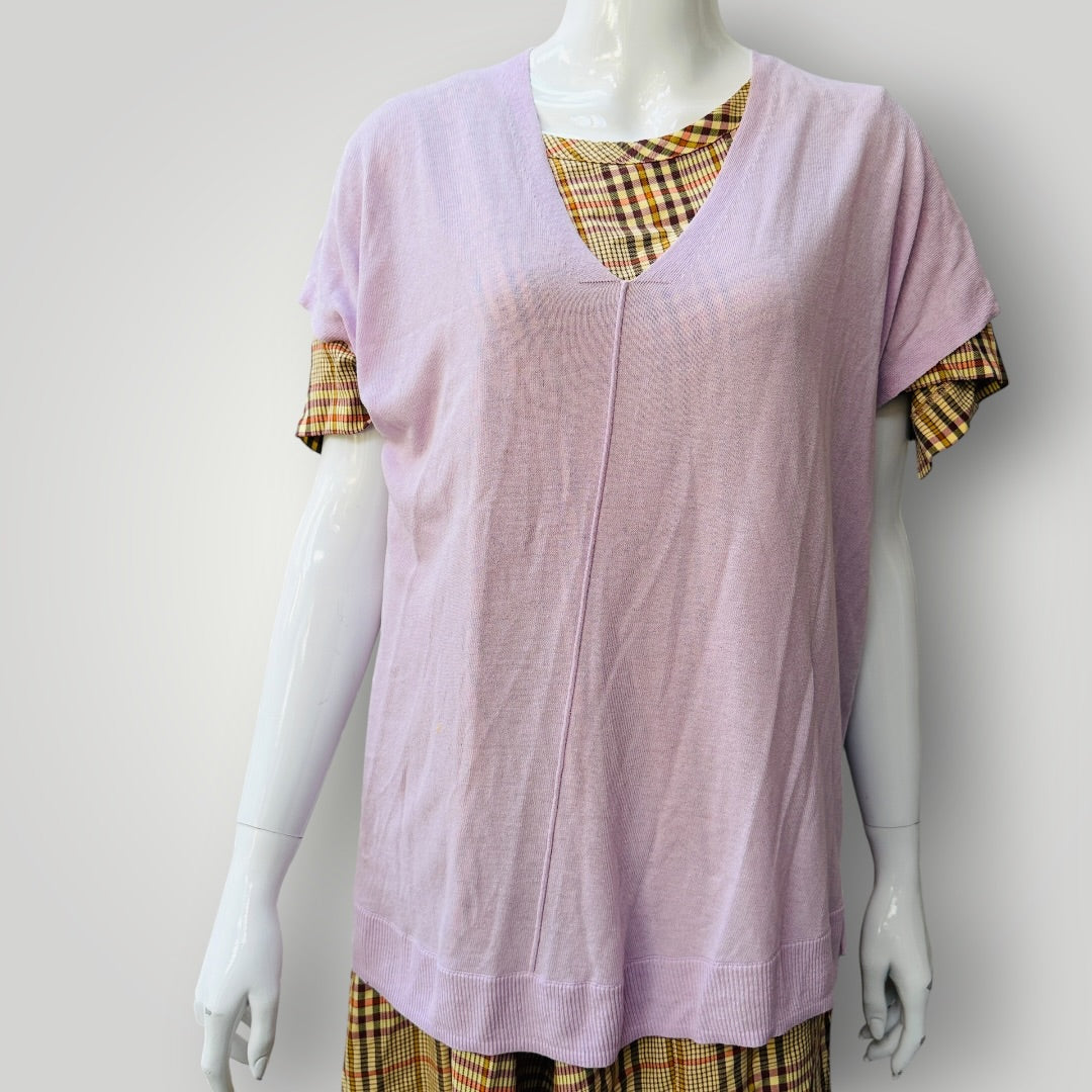 LD+CO MELBOURNE / lilac top / s/m (3925551719833911380)