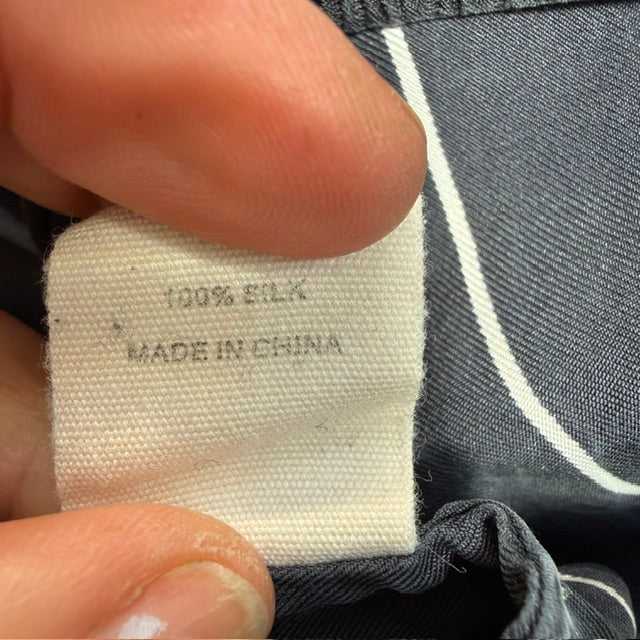 JAC + JACK /  Striped Silk Lounge pants / s (3925638982158377858)