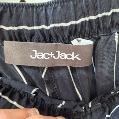 JAC + JACK /  Striped Silk Lounge pants / s (3925638989451268274)