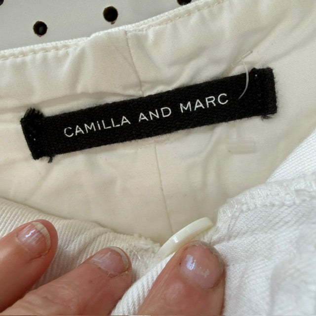 CAMILLA + MARC / White Paper Bag Denim Jeans / s (3925638999463036358)