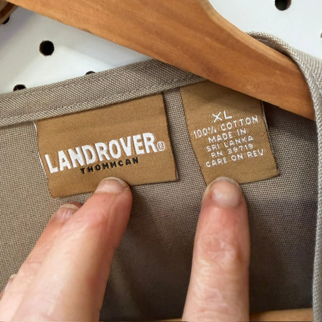 1990s vintage / LANDROVER / thick cotton utility jacket / XL (3925639069306451756)
