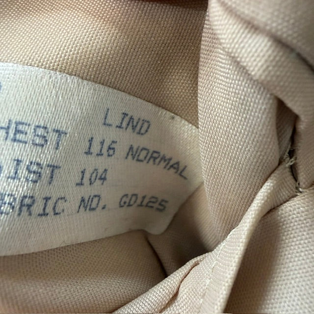 1970s or 1980s vintage / Anthony Squires Tan Wool Blazer Jacket / L 116 (3925639078136848707)