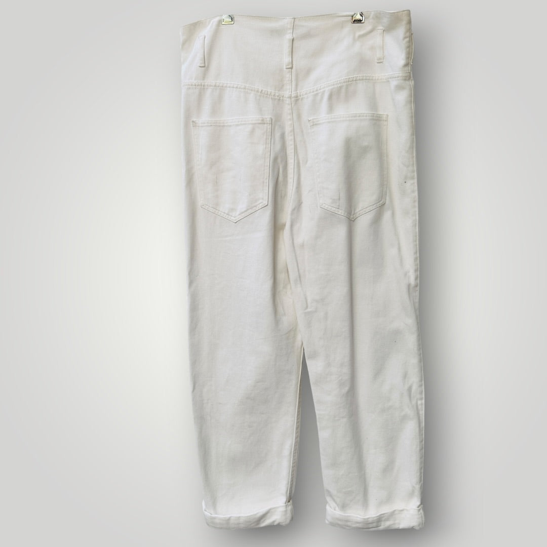 CAMILLA + MARC / White Paper Bag Denim Jeans / s (3925639672114831333)