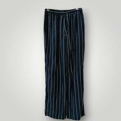 JAC + JACK /  Striped Silk Lounge pants / s (3925639676000907072)