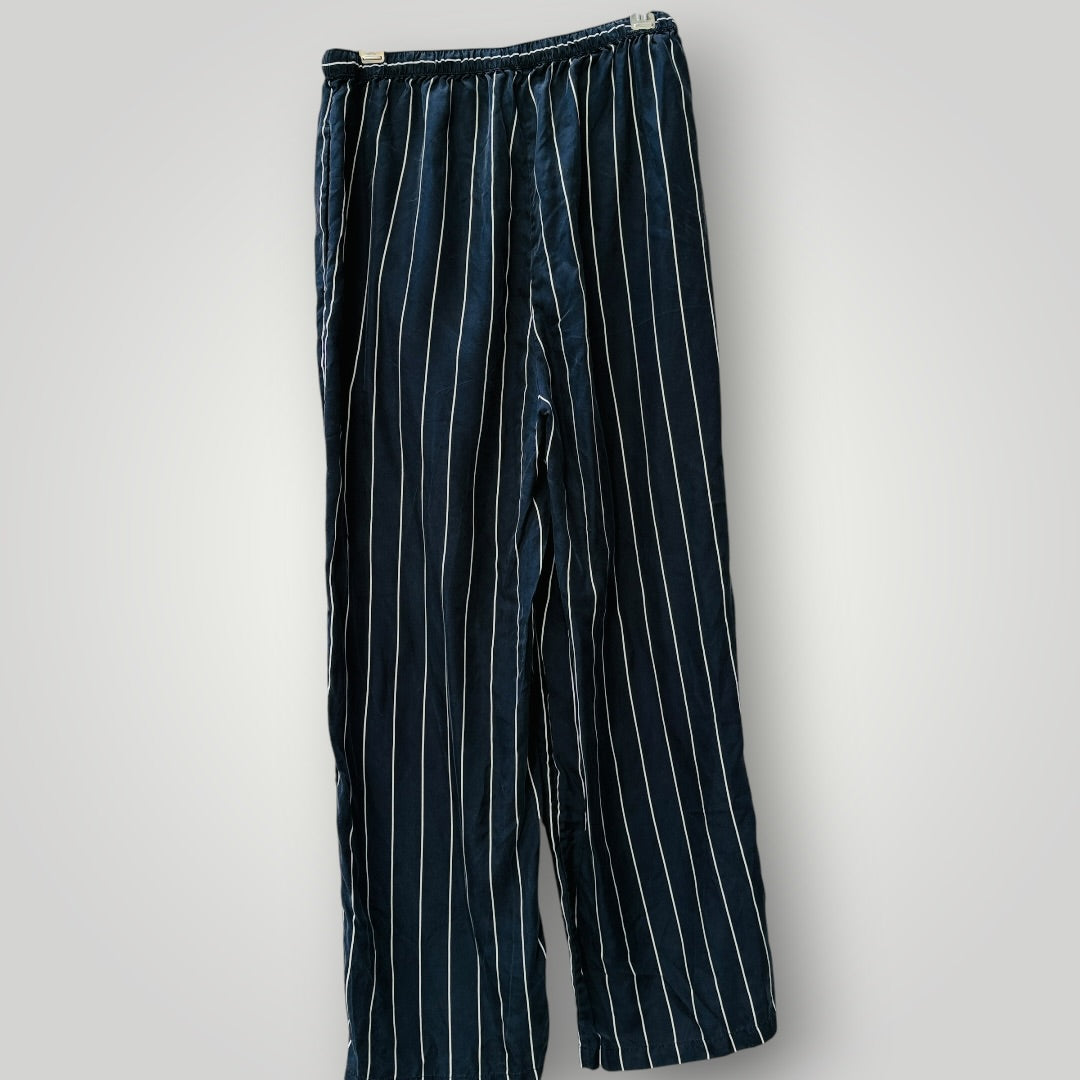 JAC + JACK /  Striped Silk Lounge pants / s (3925639680397119544)
