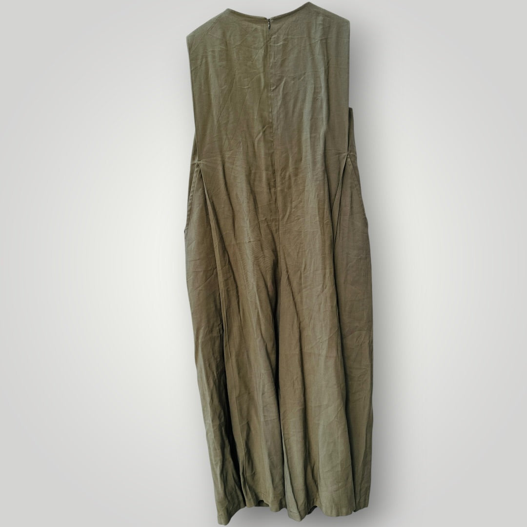 SILAS / japanese green culotte jumpsuit / free size (3925639686172356165)