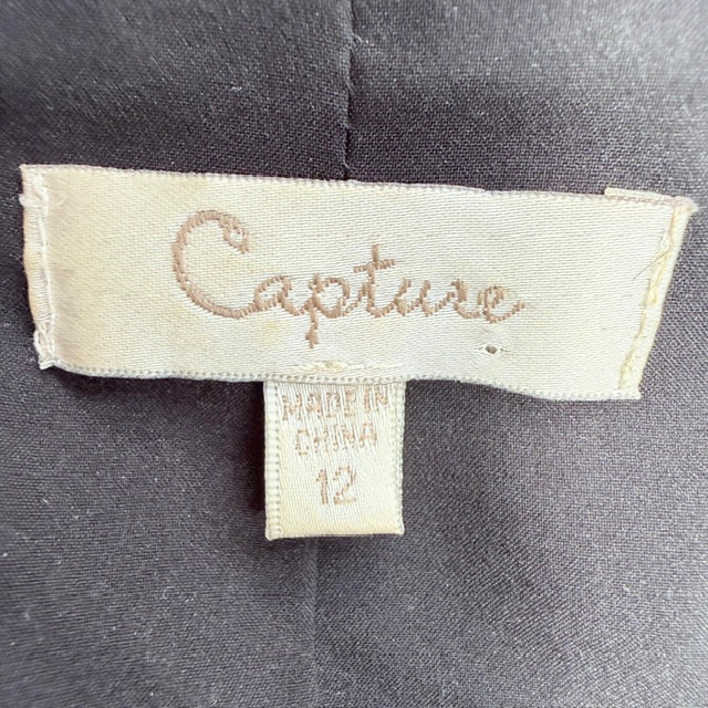CAPTURE / black velvet bomber jacket / m (3925725312612553389)