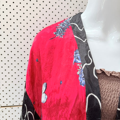 TOPSHOP / floral kimono jacket / free size (3925725325379804675)