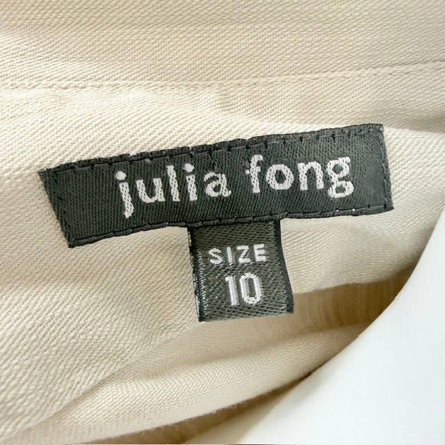 Y2k nz vintage / JULIA FONG / zip front fitted jacket / 10 / made in nz (3925725389500188118)
