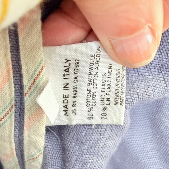 SISLEY / lavender linen jacket / made in italy / m (3925725398945898257)