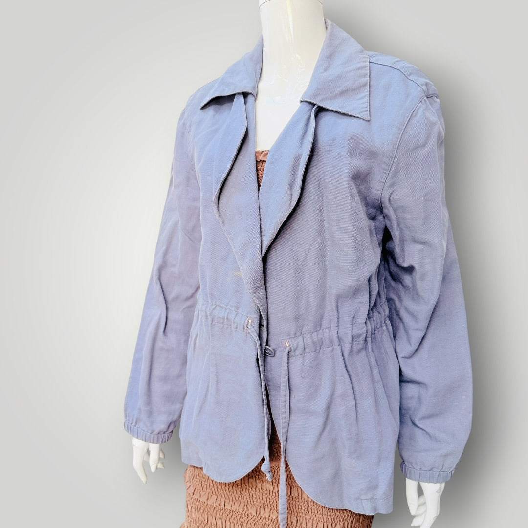 SISLEY / lavender linen jacket / made in italy / m (3925725536809805512)