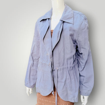 SISLEY / lavender linen jacket / made in italy / m (3925725536809805512)