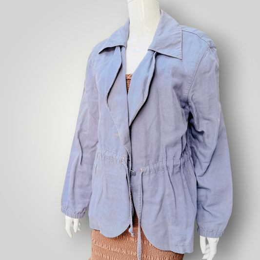 SISLEY / lavender linen jacket / made in italy / m (3925725536809805512)