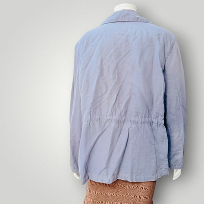 SISLEY / lavender linen jacket / made in italy / m (3925725539792157388)