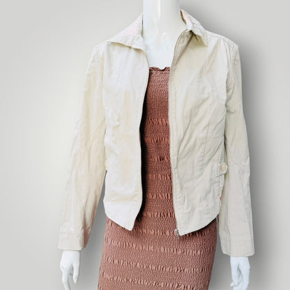 Y2k nz vintage / JULIA FONG / zip front fitted jacket / 10 / made in nz (3925725541881515935)