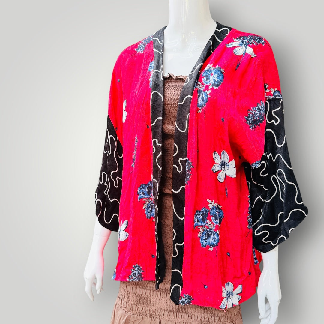 TOPSHOP / floral kimono jacket / free size (3925725562622842788)