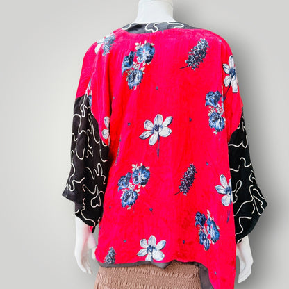 TOPSHOP / floral kimono jacket / free size (3925725566304751012)