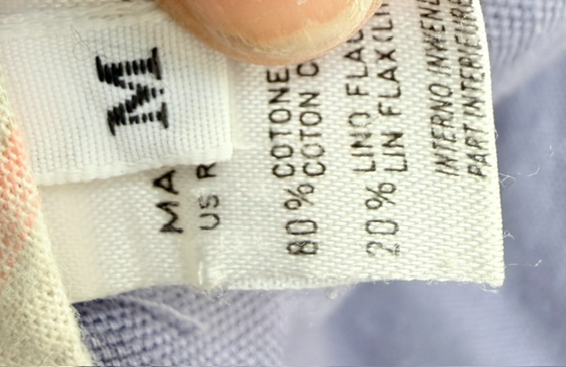 SISLEY / lavender linen jacket / made in italy / m (3925730907319093863)