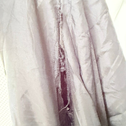 y2k nz vintage / RJC / brown satin panelled midi skirt / 10 (3925731685435146313)