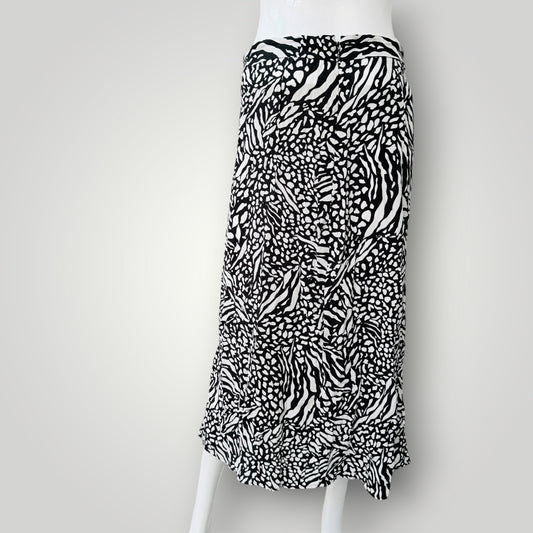 animal print / midi skirt / s (3925731866289952928)