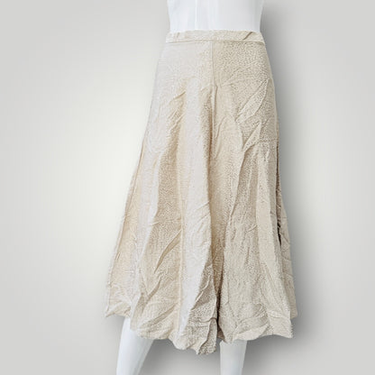 TOPSHOP / champagne textured midi skirt / 8 (3925731873850893404)