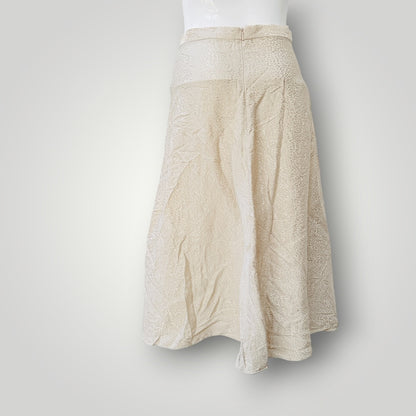 TOPSHOP / champagne textured midi skirt / 8 (3925731876783771433)
