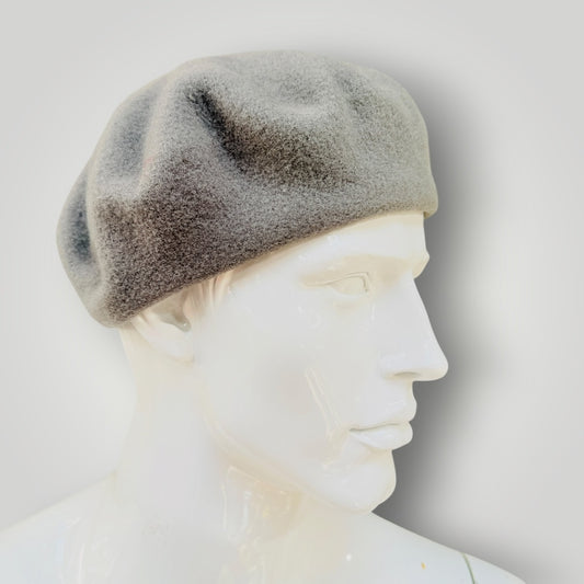 vintage KANGOL / grey wool beret / free size (3926140048866907033)