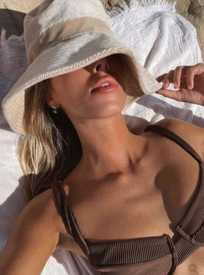 ARAMINTA JAMES / cream corduroy bucket hat / one size (3926140908924664887)