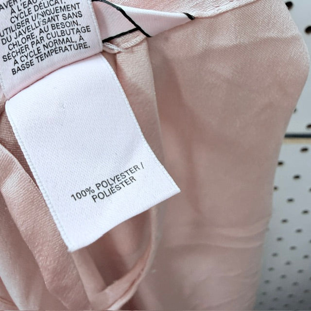 VICTORIA'S SECRET / soft pink satin short robe / Size S/M (3926225537965800020)