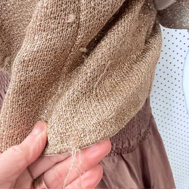 1990s nz vintage / PATRICK STEEL COUTURE / gold metallic blazer / m (3926225592173515913)