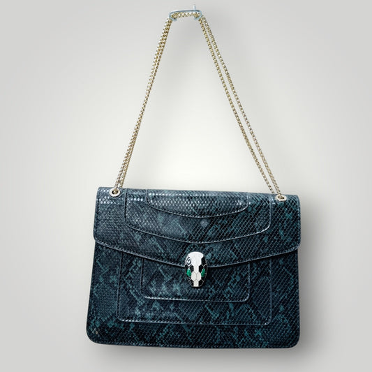 BVLGARI / Serpenti Forever / karung shoulder bag / green (3926230040229052005)