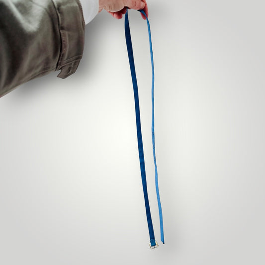 KAREN WALKER / bright blue slim fabric belt / s (3926230062975978700)