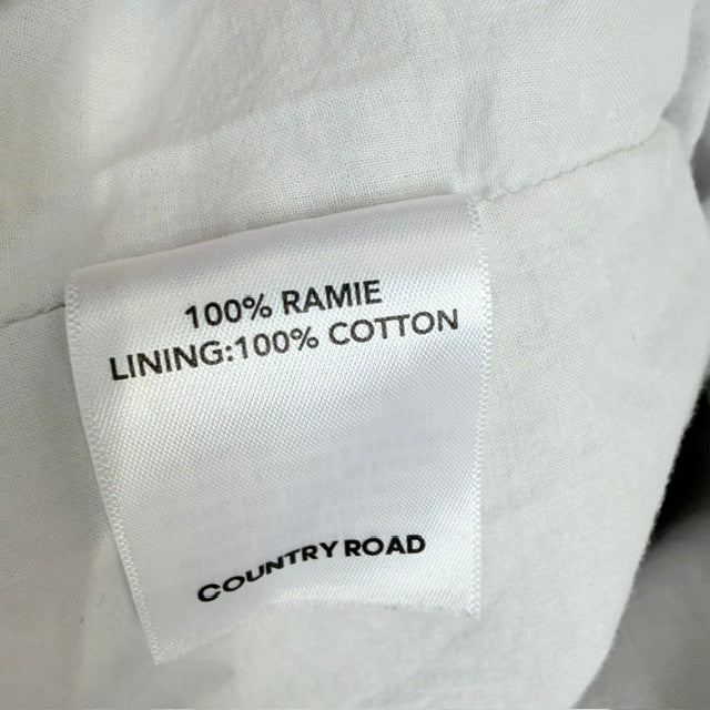 COUNTRY ROAD / long linen shirt dress / Size 16 (3926308947206683656)