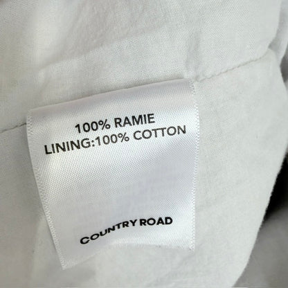 COUNTRY ROAD / long linen shirt dress / Size 16 (3926308947206683656)