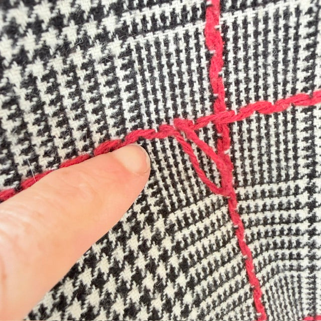mini dress / black and white houndstooth / s (3926309023096151964)