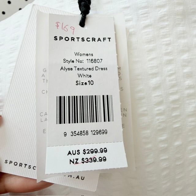 SPORTSCRAFT / "Alyse Textured Dress" in white / 10 (3926309035663844853)