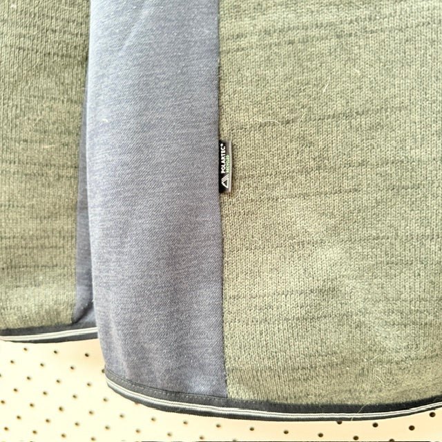 PICTURE ORGANIC CLOTHING / blue green colorblocked zip fleece jacket / XXL (3926417241789598897)