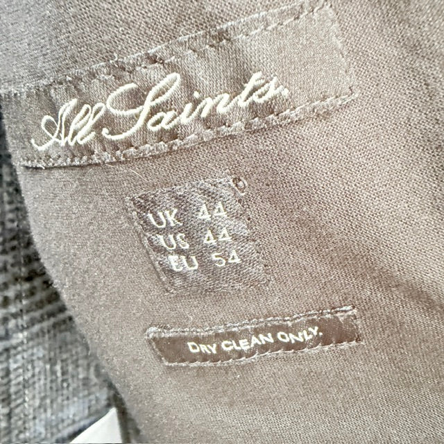 ALL SAINTS / grey wool "Rushmore Blazer" / XL (3926417272691447923)