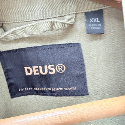 DEUS EX MACHINA / olive green "HBT Military Overshirt" / XXL (3926417298008190901)