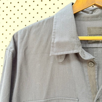 ALCHEMY EQUIPMENT / deep grey wool long sleeve utility shirt / XL (3926417331492029512)