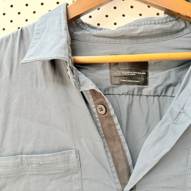 ALCHEMY EQUIPMENT / light grey long sleeve utility shirt / XXL (3926417352167843236)