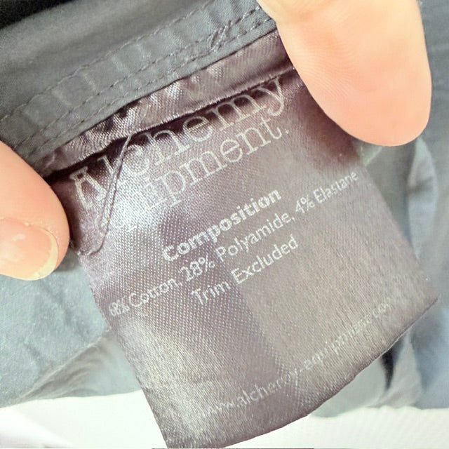 ALCHEMY EQUIPMENT / muted grey long sleeve utility shirt / XXL (3926417356070355657)