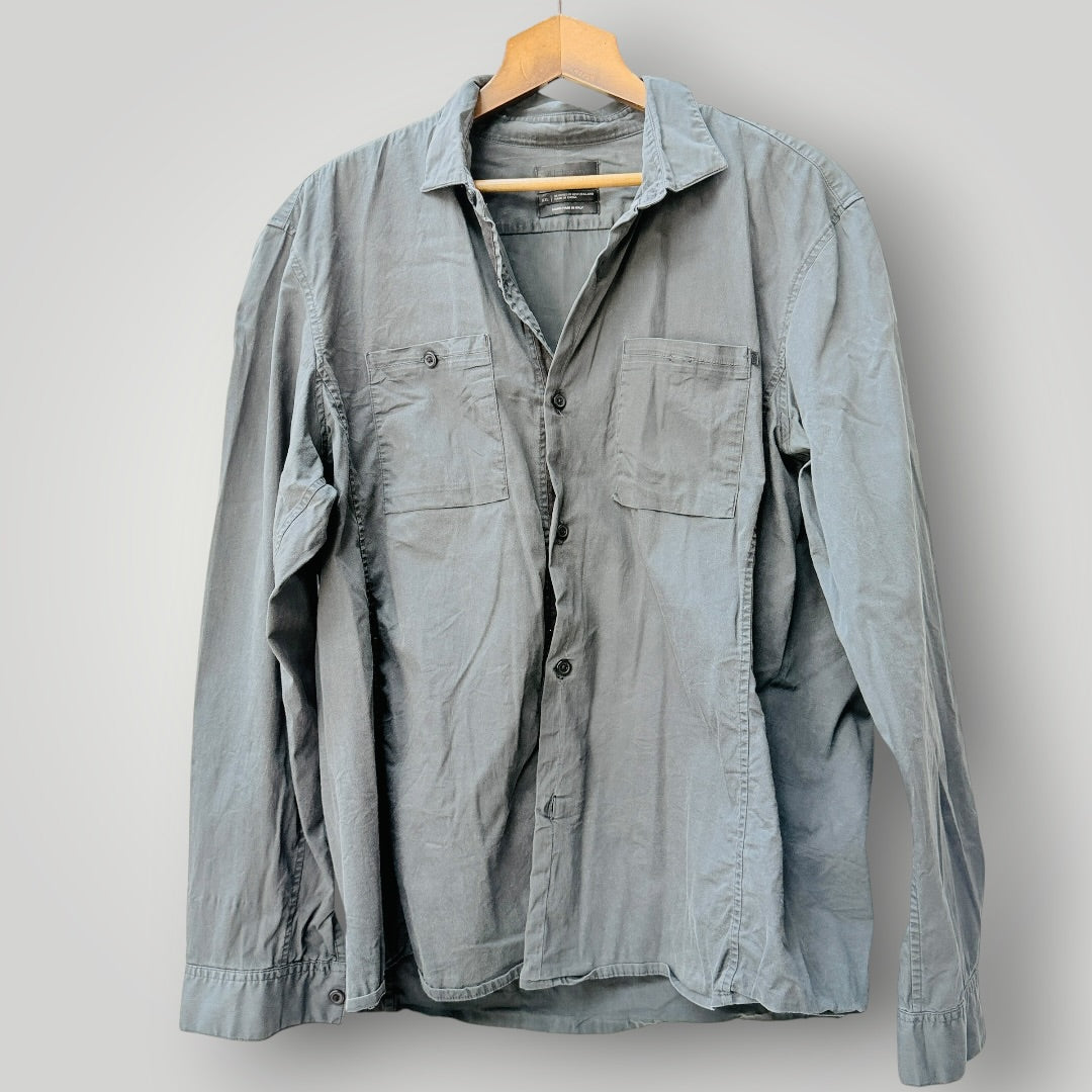 ALCHEMY EQUIPMENT / muted grey long sleeve utility shirt / XXL (3926418154734845545)
