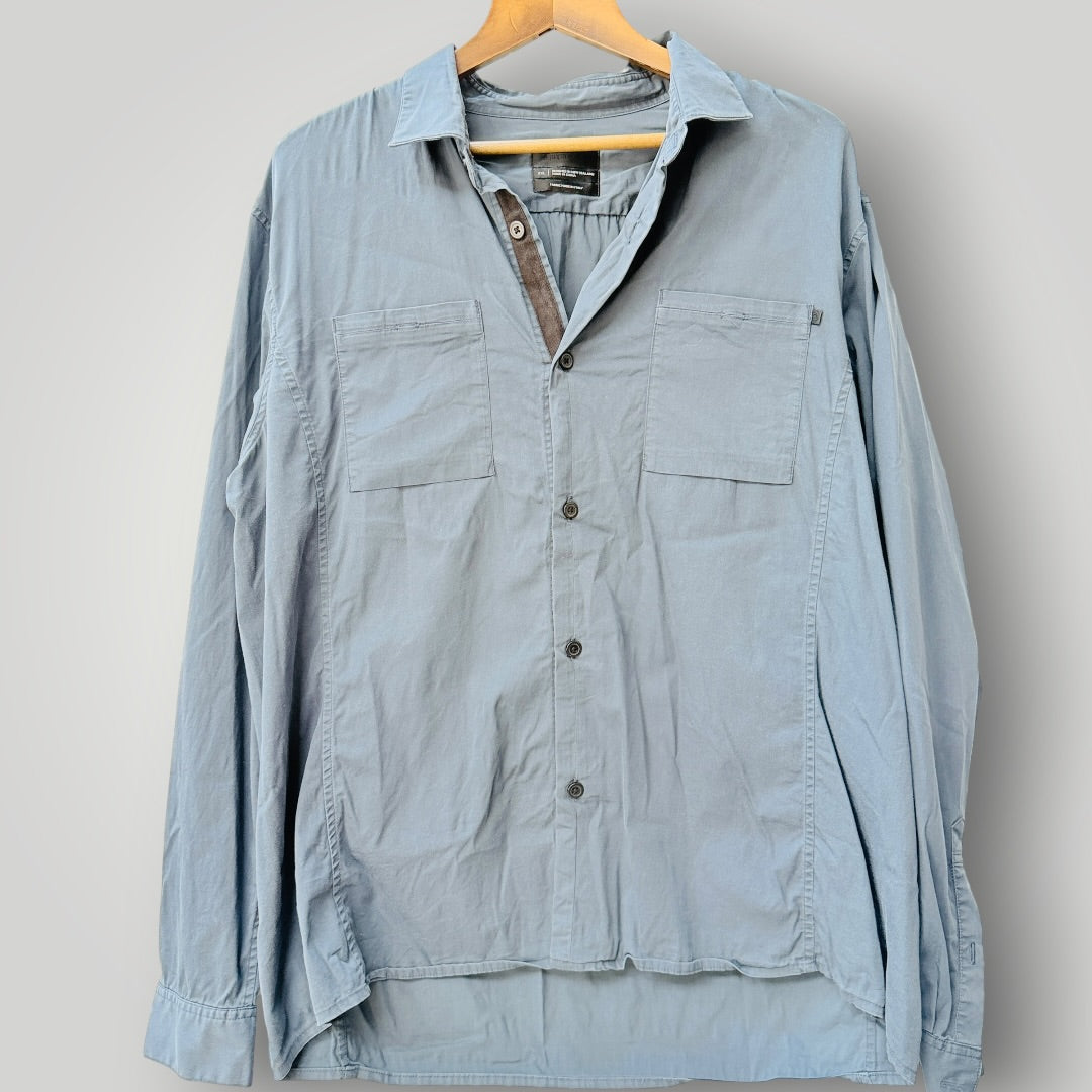 ALCHEMY EQUIPMENT / light grey long sleeve utility shirt / XXL (3926418160153642340)