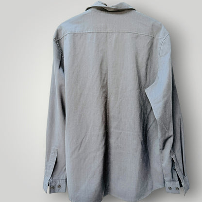 ALCHEMY EQUIPMENT / deep grey wool long sleeve utility shirt / XL (3926418172745285355)